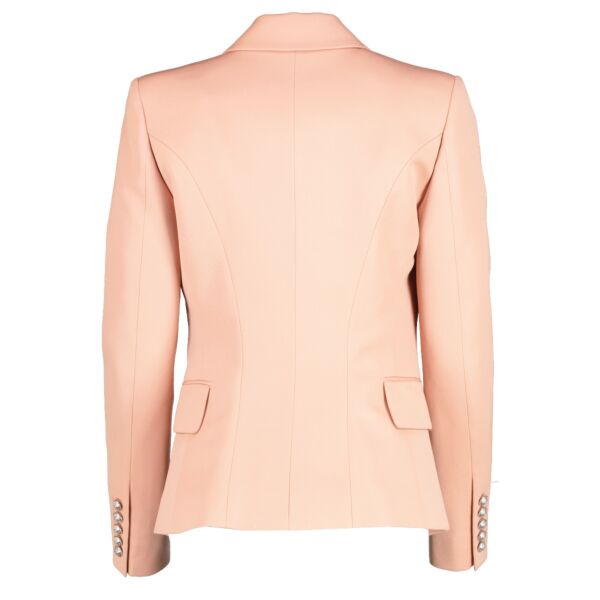 Balmain Pink Wool 6-Button Jacket - Size 36 