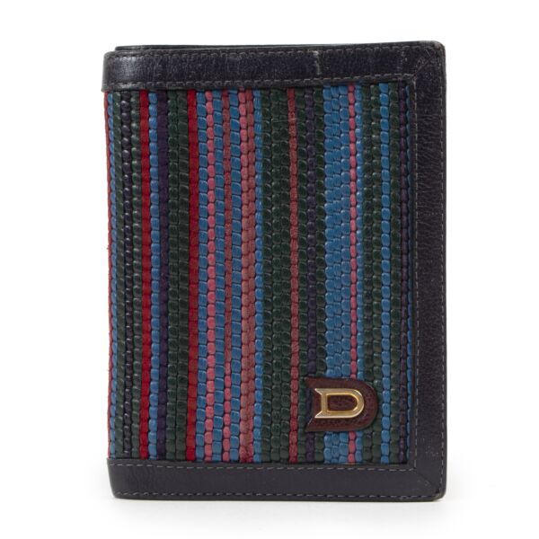 acheter enlinge seconde main Delvaux Multicolor Toile De Cuire Wallet 