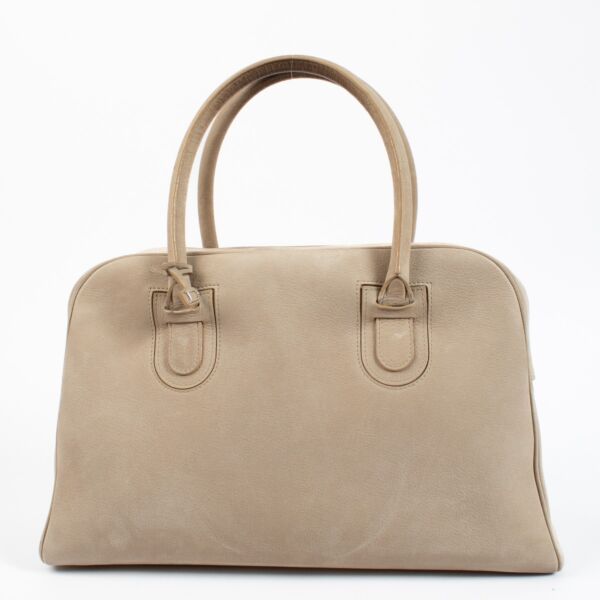 Delvaux Glaise Santiag Nubuck Signature Duffle Bag