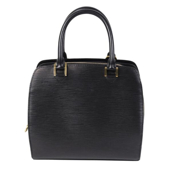 Authentic second-hand vintage Louis Vuitton Pont Neuf Black Epi Leather Handbag buy online webshop LabelLOV