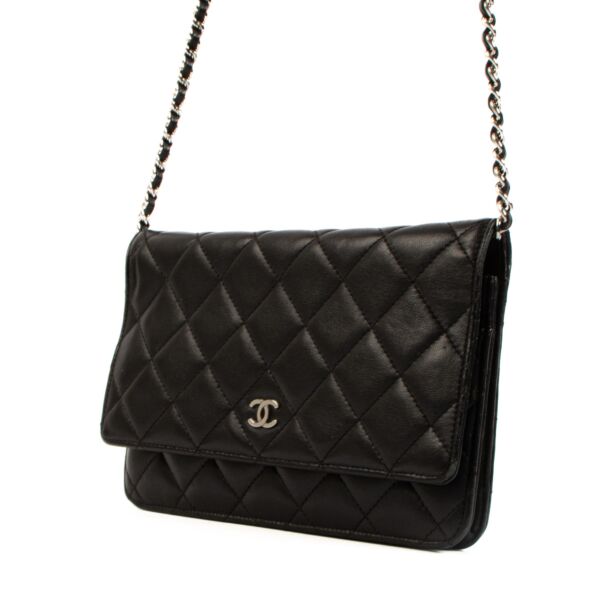 Chanel Black Calfskin WOC Wallet On Chain Bag