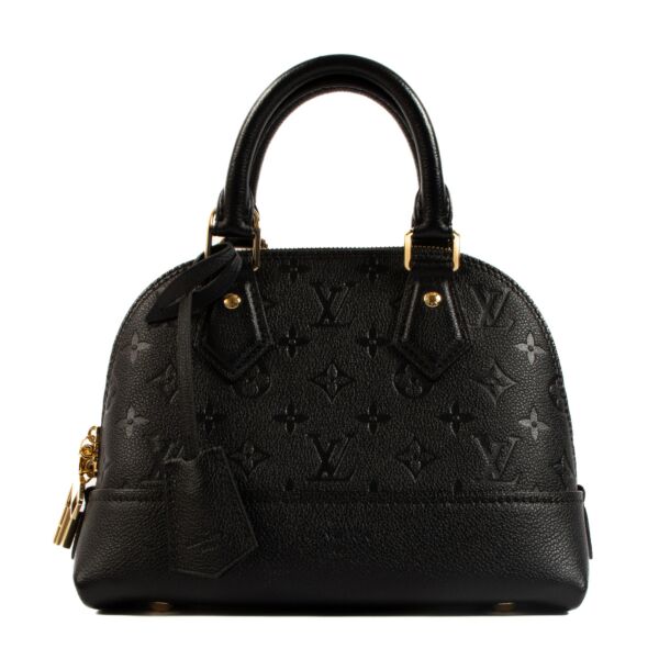 Louis Vuitton Black Néo Alma BB Monogram Empreinte