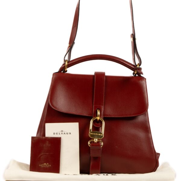 Delvaux Red Jumping Gin Fizz Crossbody Bag