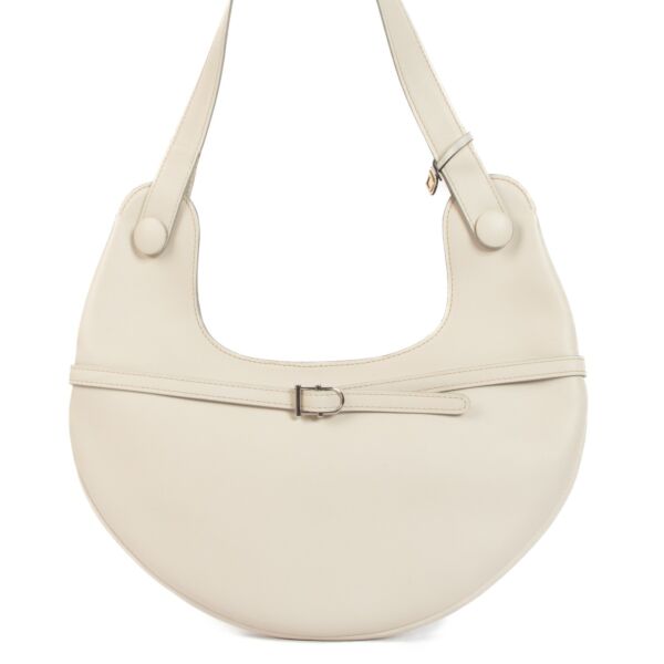 Delvaux Cream Railway Shoulder Bag