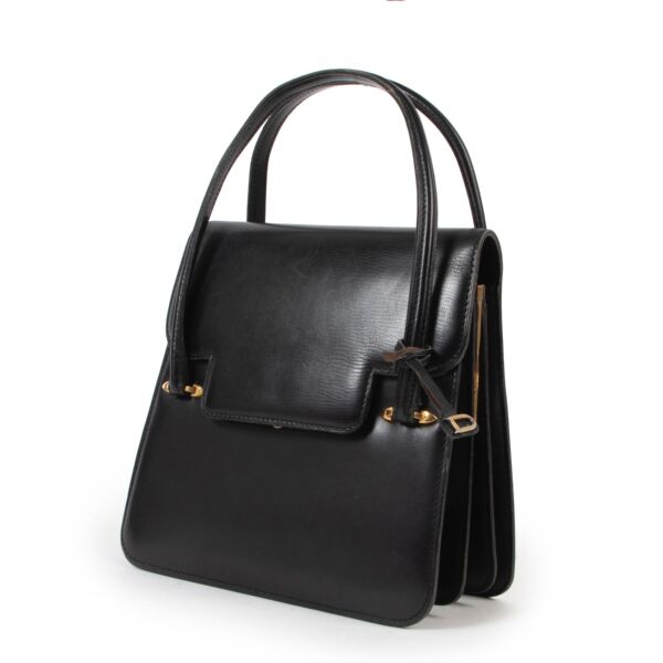 Delvaux Black Top Handle Bag