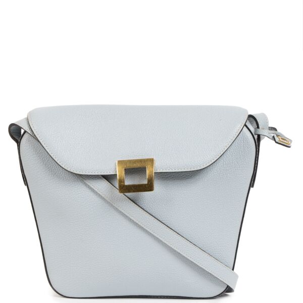 Delvaux Baby Blue Square Crossbody Bag for the best price 