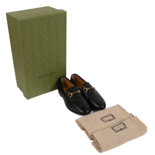 Gucci Black Jordaan Loafers - Size 36