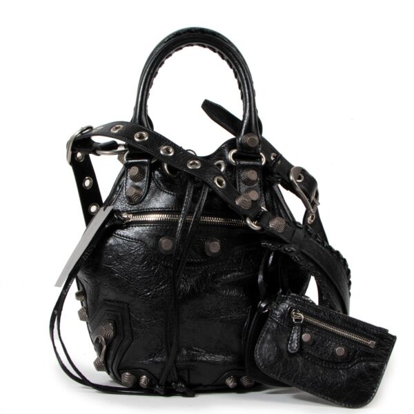 Balenciaga Le Cagole Small Black Bucket Bag
