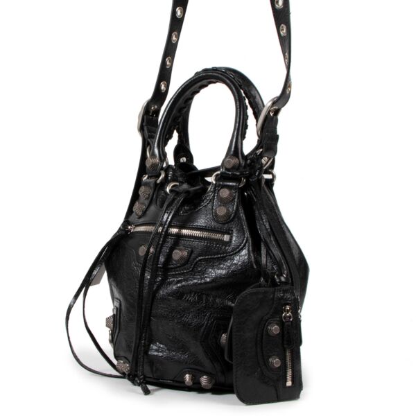 Balenciaga Le Cagole Small Black Bucket Bag