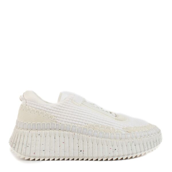 Shop 100% authentic secondhand Chloé White Nama Sneakers - Size 36 on Labellov.com