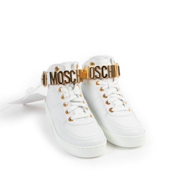 Moschino White Sneakers - Size EU 36