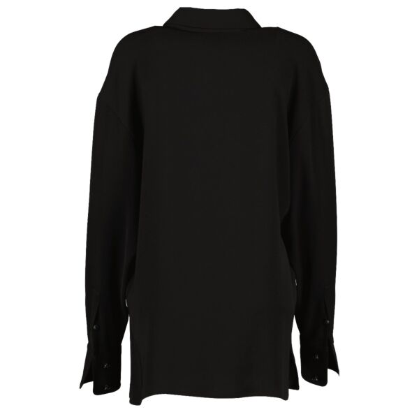 Chanel 98P Black Polyester CC Button Shirt - Size FR40