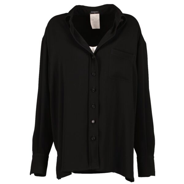 Chanel 98P Black Polyester Shirt