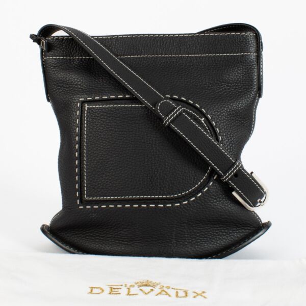 Delvaux Black Taurillon Soft Pin Daily Bag