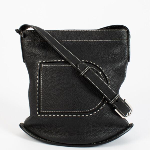 Delvaux Black Taurillon Soft Pin Daily Bag