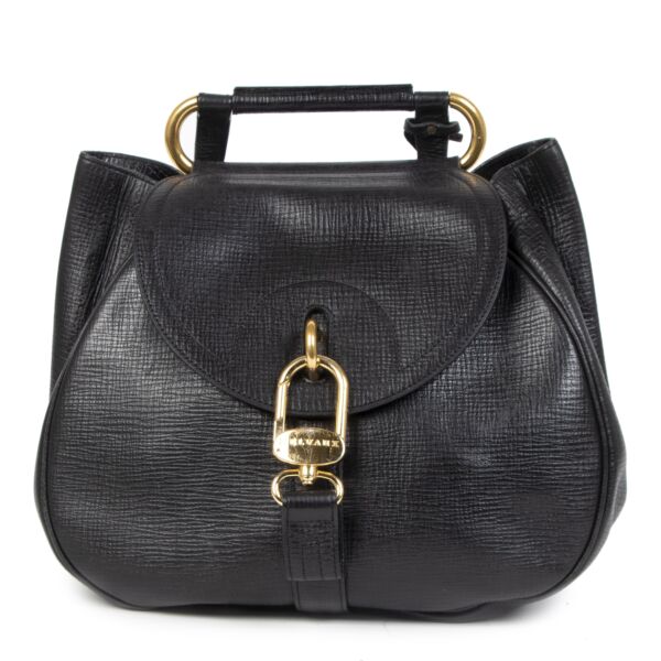 Authentic secondhand Delvaux Black Cerceau Shoulder Bag designer bags designer brands luxury vintage webshop safe secure online shopping worldwide shipping fashion