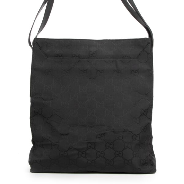 Buy secondhand Gucci Black Monogram Canvas Tote Bag at the right price online safe and secure at LabelLOV online webshop luxury brand Antwerp Belgium