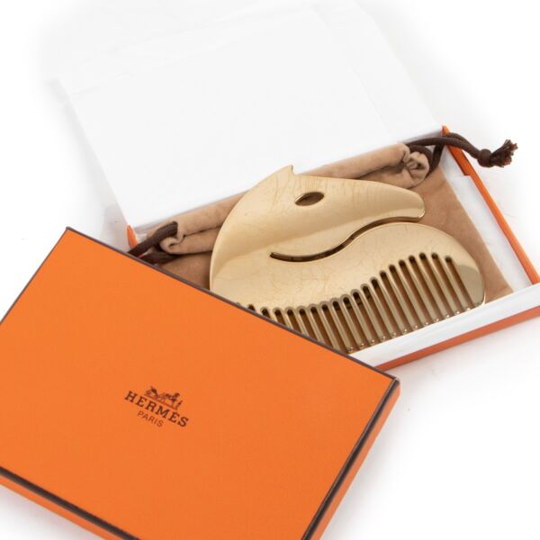 Hermès Gold Horse Shaped Comb