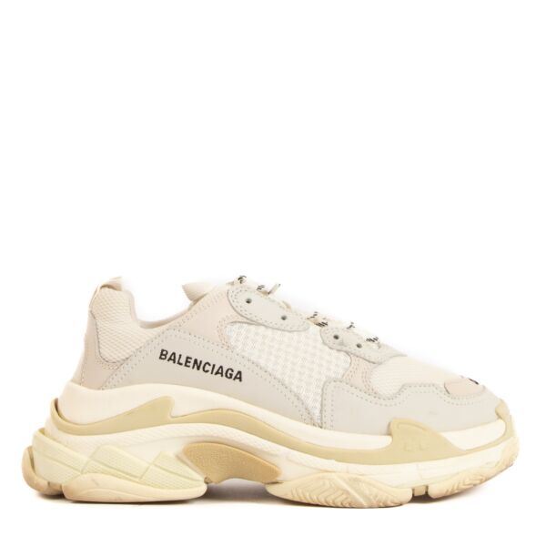 Balenciaga White Triple S Sneakers