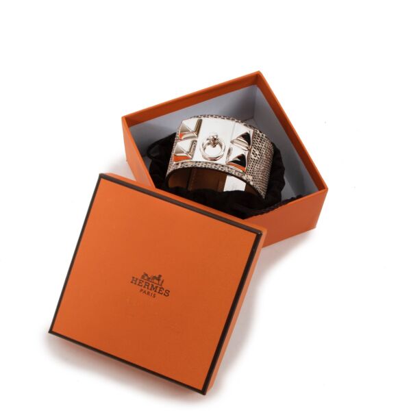 Hermès Collier de Chien Natura Lizard Bracelet 