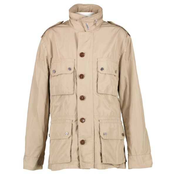 Moncler Beige Waterproof Jacket - Size 1