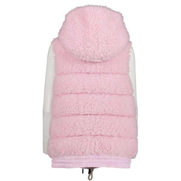 Moncler Grenoble Pink Teddy Fleece Jacket - Size L