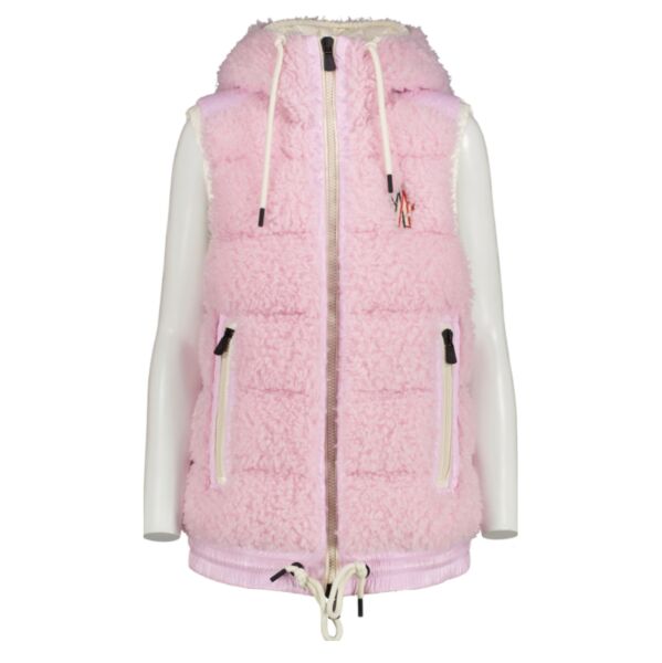 Moncler Grenoble Pink Teddy Fleece Jacket