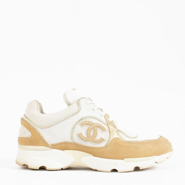 Shop 100% authentic second hand Chanel Beige Sneakers on Labellov.com