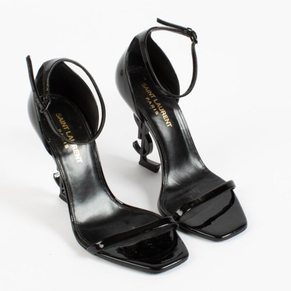 Saint Laurent Black Opyum Sandals - Size 36,5 