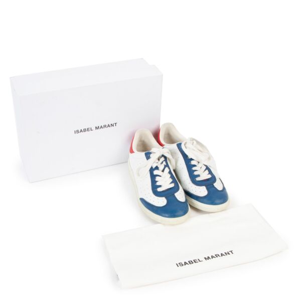 Isabel Marant White Bryce Leather Sneakers - Size 36