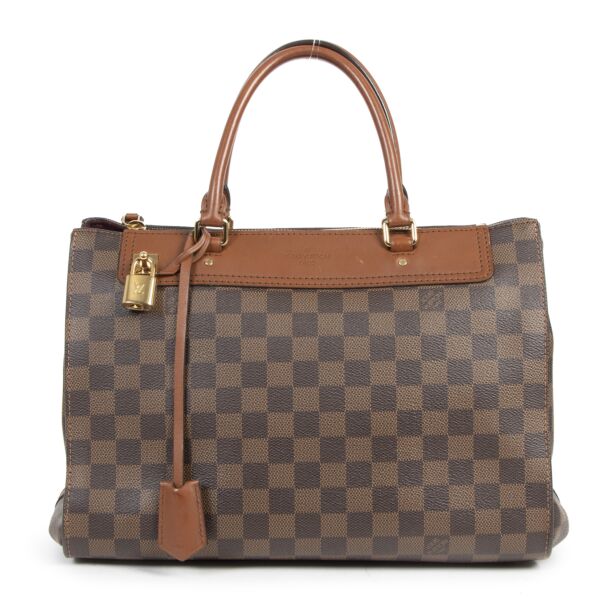 Authentieke Tweedehands Louis Vuitton Damier Ebene Greenwich juiste prijs veilig online shoppen luxe merken webshop winkelen Antwerpen België mode fashion