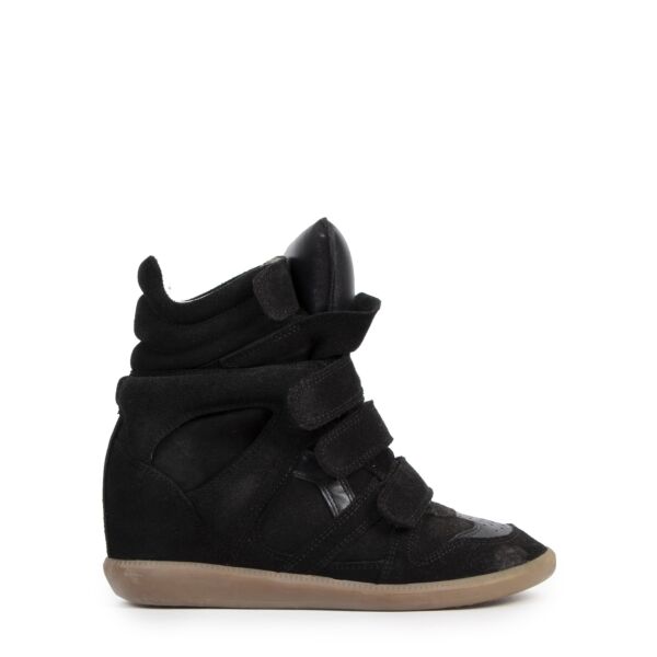 Isabel Marant Bekett Black High-Top Sneakers - Size 37 