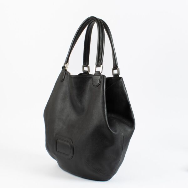 Delvaux Black Louise Cabas Bag