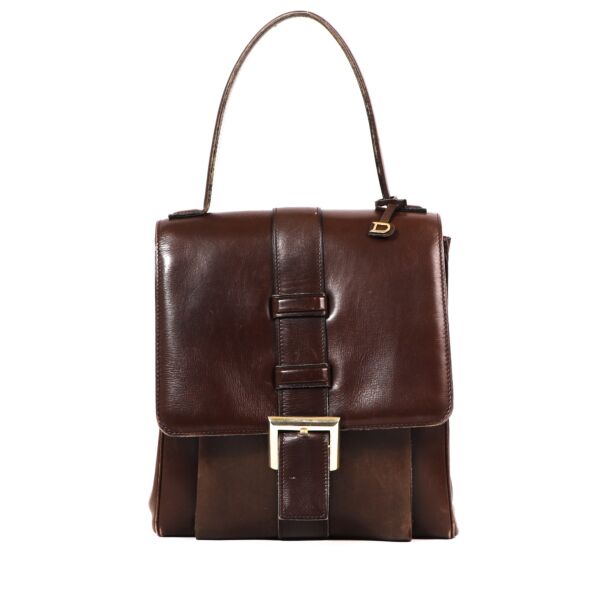 Delvaux Brown Modéle Déposé Top Handle Bag