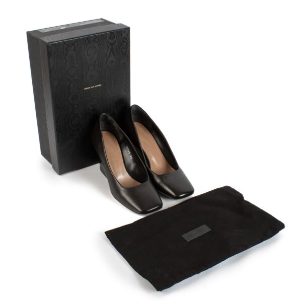Dries Van Noten Black Square Heels - size 37