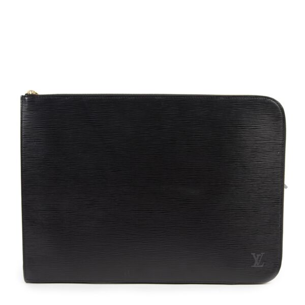 Louis Vuitton Black Epi Briefcase 