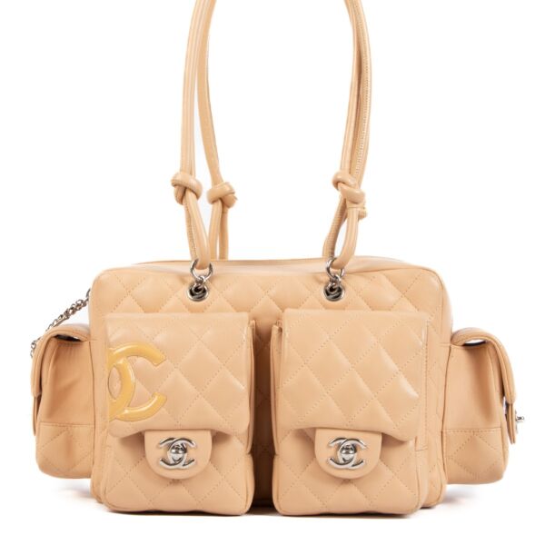 shop 100% authentic second hand Chanel Beige Cambon Reporter Camera Bag on Labellov.com