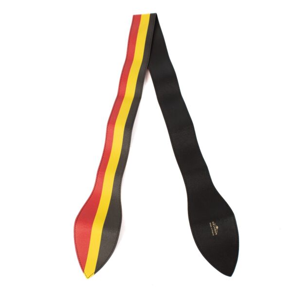 Delvaux Belgian Flag Supple Calf Handle Ribbon