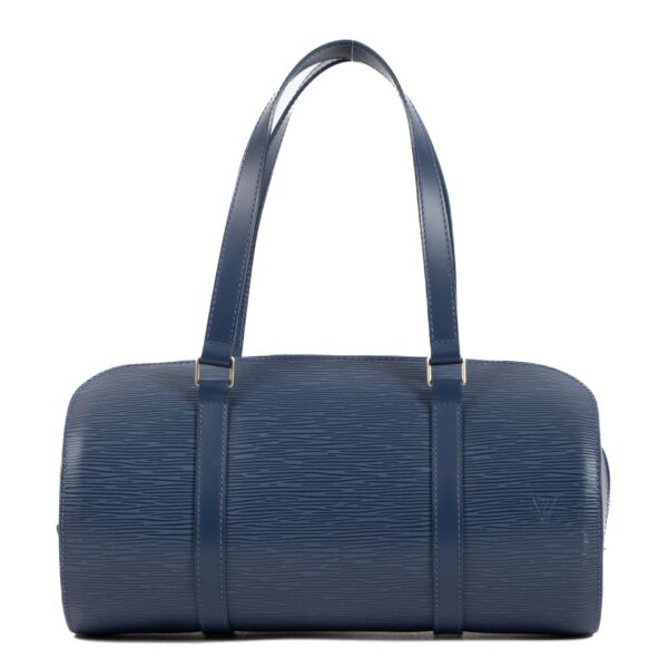 Louis Vuitton Papillon Blue Epi Leather