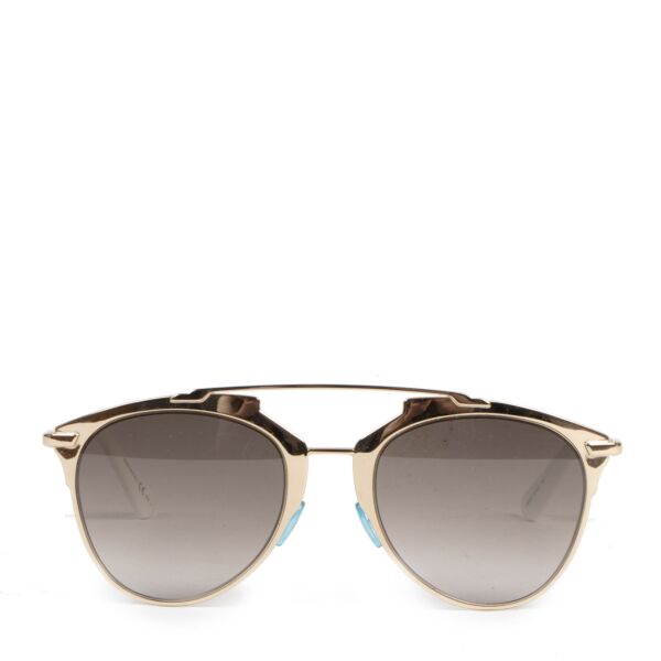 Authentic second-hand vintage Dior So Real Silver White Sunglasses buy online webshop LabelLOV
