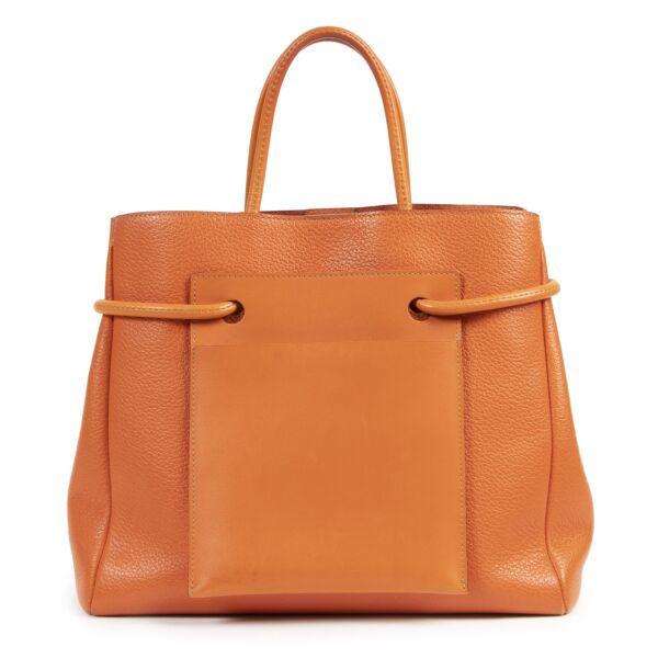 Delvaux Deux de Delvaux Orange Top Handle Bag