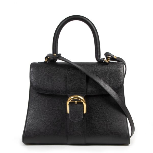 skip the waiting list shop safe online Delvaux Black Brillant MM Bag + Strap  