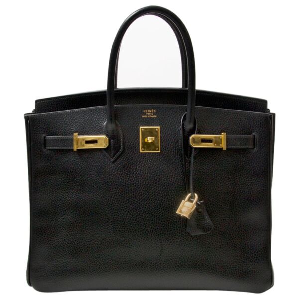 e-shop labellov vintage Hermes Birkin togo leather black 35 cm GHW