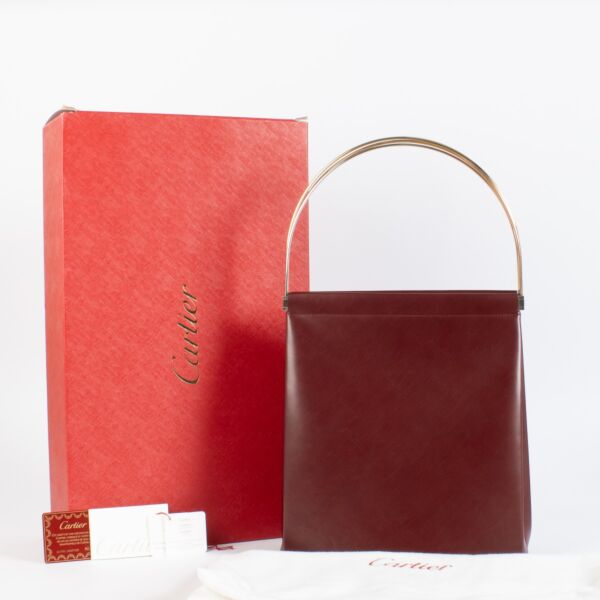 Cartier Burgundy Trinity Bag