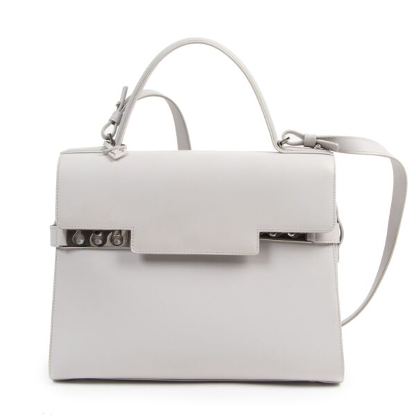 Delvaux Grey Tempête GM Shoulder Bag 