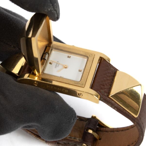 Hermès Gold 27mm Small Medor Watch