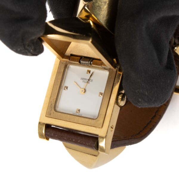 Hermès Gold 27mm Small Medor Watch