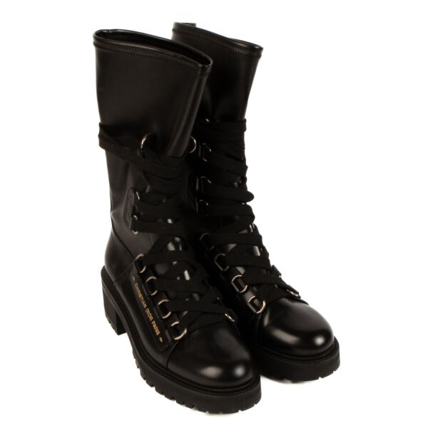 Christian Dior Black D-fight Boots - size 39