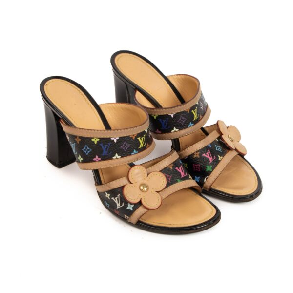 Louis Vuitton Multicolor Monogram Sandals - Size 39