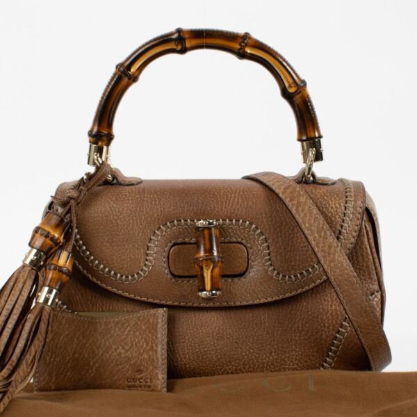 Gucci Brown Leather Medium New Bamboo Bag